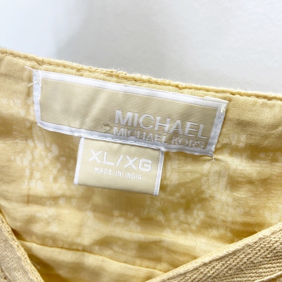 Michael Kors Yellow Tie Strappy Tank Top - Picture 7 of 8